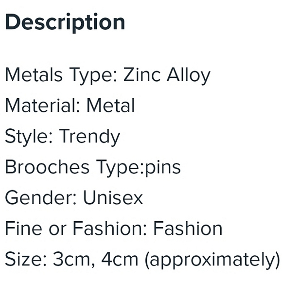 Helga enamel lapel push pin. - Picture 6 of 6